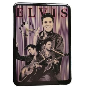 Elvis Vintage Wall Clock RARE New Hardware Excellent 21Hx15W